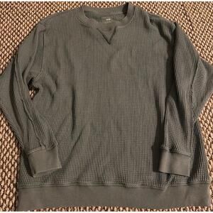 Aerie Waffle Knit Crew Neck Sweatshirt Womens M